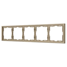 Фото #1 товара Рамка пластиковая FRM-NOBE-SFPL-5-GD (Arlight, -)