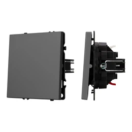 Фото #1 товара Механизм выключателя одноклавишный непроходной SWT-NOBE-MK01-SFPL-GR (230V, 10A) (Arlight, -)