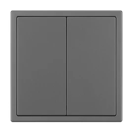 Фото #1 товара Механизм звонкового выключателя двухклавишный SWT-NOBE-MKR2-SFPL-GR (230V, 10A) (Arlight, Серый базальт)