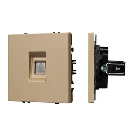 Фото #1 товара Механизм компьютерной розетки SCT-NOBE-MPC1-SFPL-GD (RJ-45, CAT6) (Arlight, -)