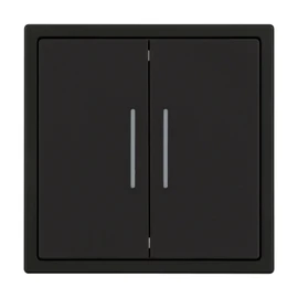Фото #1 товара Механизм звонкового выключателя двухклавишный LED SWT-NOBE-MKR2-SFPL-L-BK (230V, 10A) (Arlight, Черный оникс)