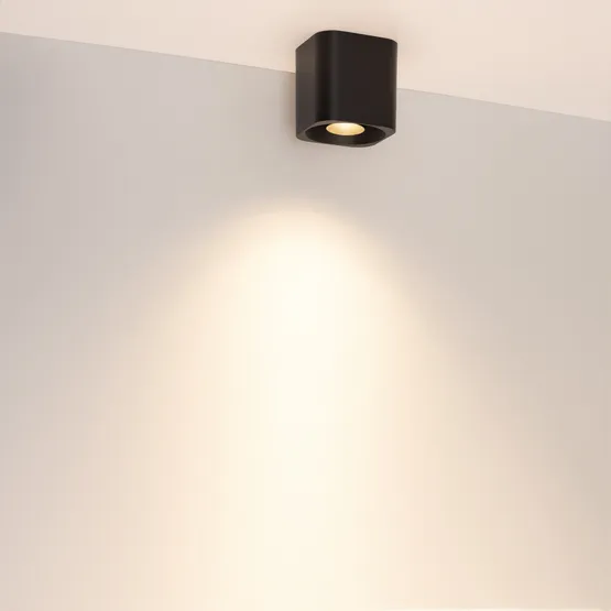 Фото #3 товара Светильник SP-ACENTO-S95x95-10W Warm3000 (BK, 20-45 deg, 230V) (Arlight, IP20 Металл, 5 лет)