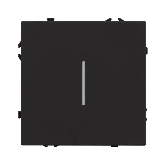 Фото #2 товара Механизм выключателя одноклавишный проходной LED SWT-NOBE-MKP1-SFPL-L-BK (230V, 10A) (Arlight, -)