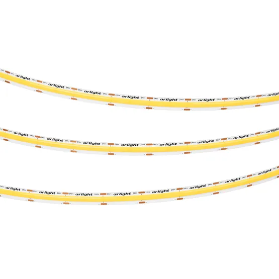 Фото #2 товара Светодиодная лента COB-X576-10mm 24V Warm2700 (15 W/m, IP20, 5m) (Arlight, высок.эфф.150 лм/Вт)