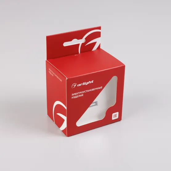 Фото #4 товара Механизм USB розетки SCT-TENDO-MUAC-PL-WH (5V, 3A, QC3) (Arlight, -)