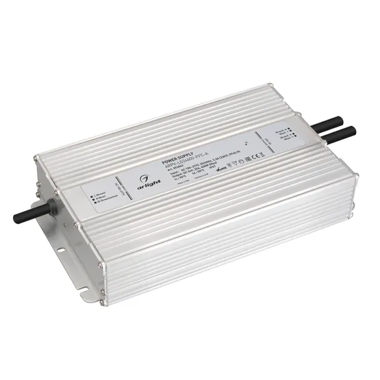 Фото товара Блок питания ARPV-LG24600-PFC-A (24V, 25A, 600W) (Arlight, IP67 Металл, 5 лет)
