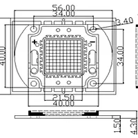 Фото #3 товара Мощный светодиод ARPL-50W-EPA-5060-DW (1750mA) (Arlight, -)