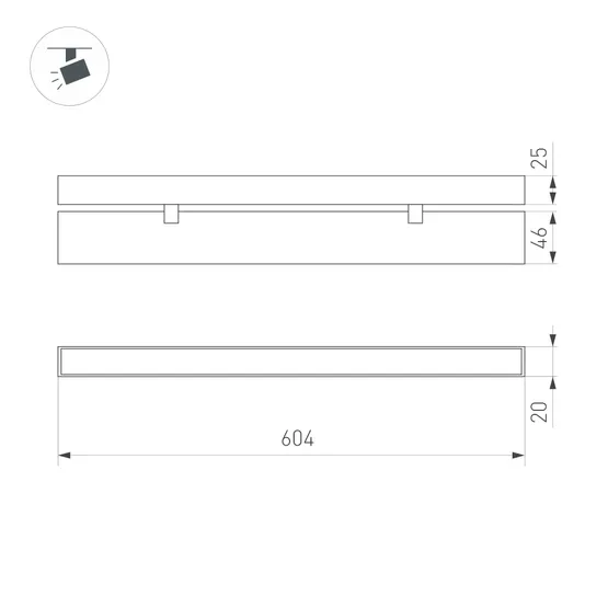 Фото #9 товара Светильник MAG-FLAT-FOLD-25-S604-18W Day4000 (BK, 100 deg, 24V) (Arlight, IP20 Металл, 5 лет)