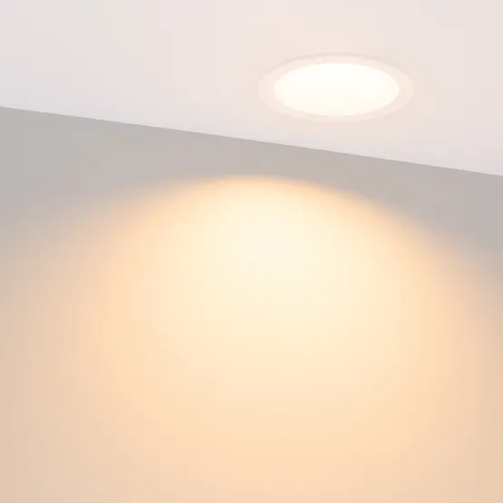 Фото #4 товара Светильник MS-DROP-BUILT-R105-14W Warm2700 (WH, 85 deg, 230V) (Arlight, IP54 Металл, 5 лет)