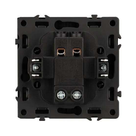 Фото #3 товара Механизм выключателя одноклавишный перекрёстный SWT-NOBE-MKX1-SFPL-BK (230V, 10A) (Arlight, -)