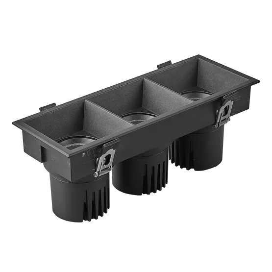 Фото товара Светильник MS-FLOW-BUILT-S230x85-3x12W Warm3000 (BK, 55 deg, 230V) (Arlight, IP20 Металл, 5 лет)