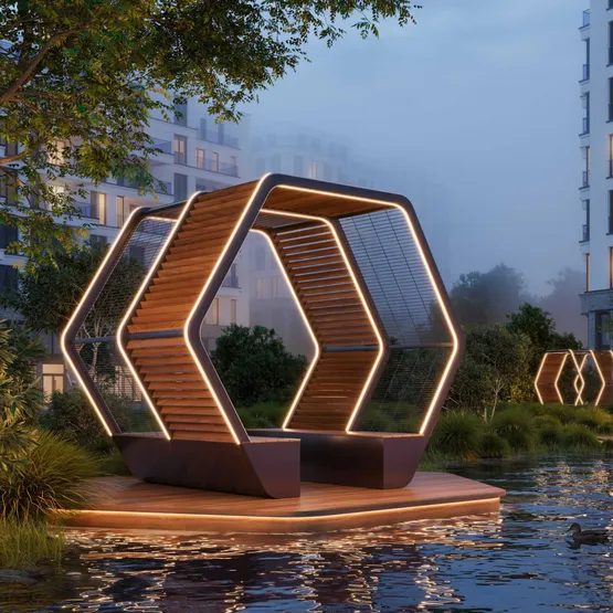 Фото #2 товара Светодиодная лента герметичная HORIZON-3D-А120-12x12mm 24V Warm3000 (12 W/m, IP67, 5m, wire x1) (Arlight, Вывод боковой, 5 лет)