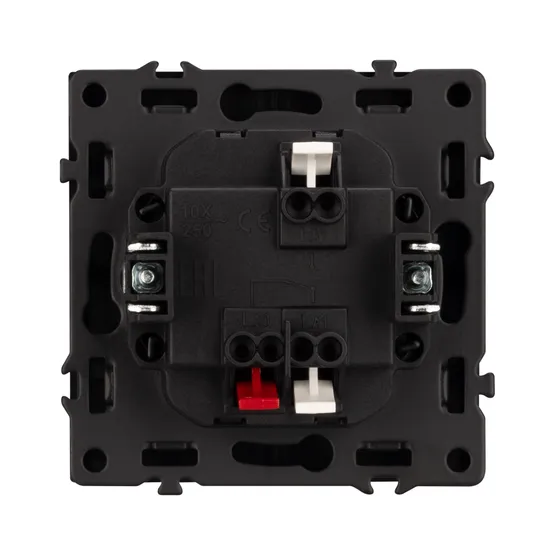 Фото #3 товара Механизм выключателя одноклавишный проходной SWT-NOBE-MKP1-SFPL-BK (230V, 10A) (Arlight, -)