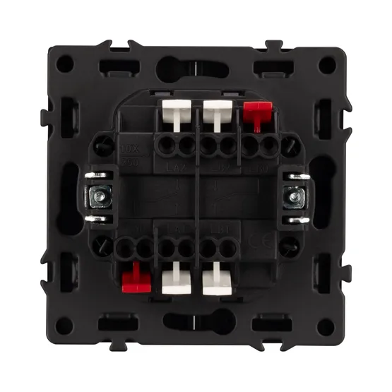 Фото #3 товара Механизм выключателя двухклавишный проходной LED SWT-NOBE-MKP2-SFPL-L-GR (230V, 10A) (Arlight, -)