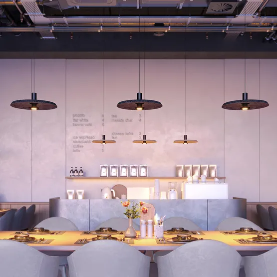 Фото #5 товара Светильник SP-KOTARO-R350-12W Warm3000 (BG-BG, 36 deg, 230V, TRIAC) (Arlight, IP20)