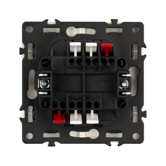 Фото #3 товара Механизм выключателя двухклавишный проходной SWT-NOBE-MKP2-SFPL-IS (230V, 10A) (Arlight, -)