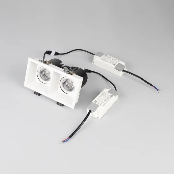 Фото #5 товара Светильник MS-FLOW-BUILT-S157x85-2x12W Day4000 (WH, 38 deg, 230V) (Arlight, IP20 Металл, 5 лет)