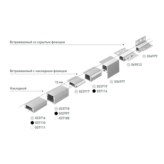 Фото #4 товара Профиль SL-SLIM-H7-2000 WHITE (Arlight, Алюминий)