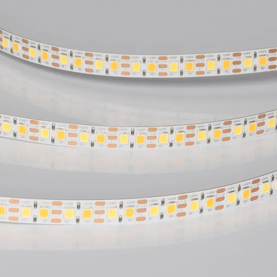 Фото #2 товара Светодиодная лента UL-A168-8mm 24V White-MIX-CX2 (18 W/m, IP20, 5m) (Arlight, резка 2 светодиода)