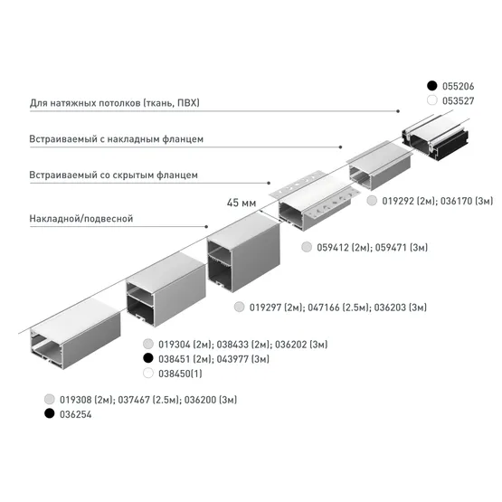 Фото #5 товара Профиль SL-LINIA62-F-2000 ANOD (Arlight, Алюминий)