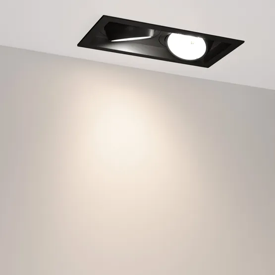 Фото #3 товара Светильник MS-VORTEX-BUILT-S250x140-2x30W Day4000 (BK-BK, 50 deg, 230V) (Arlight, IP20 Металл, 5 лет)