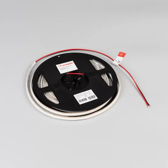 Фото #3 товара Светодиодная лента SOB-M288-10mm 24V White6000 (10 W/m, IP20, 5m) (Arlight, резка 1 светодиод)