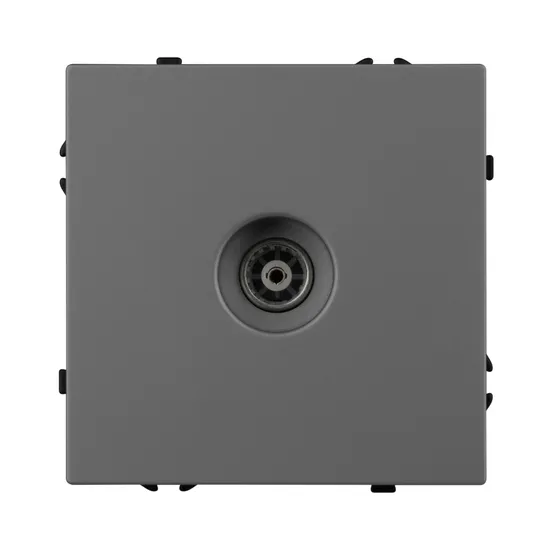 Фото #4 товара Механизм телевизионной розетки SCT-NOBE-MTV1-SFPL-GR (Arlight, Серый базальт)