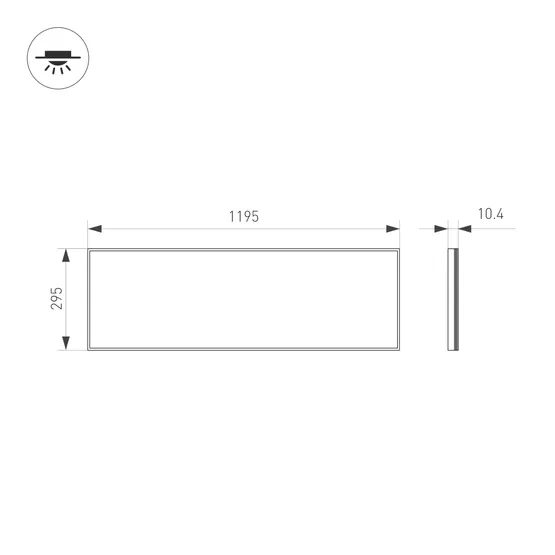 Фото #7 товара Панель IM-S300x1200-40W Warm3000 (WH, 120 deg, 230V) (Arlight, IP40 Металл, 3 года)