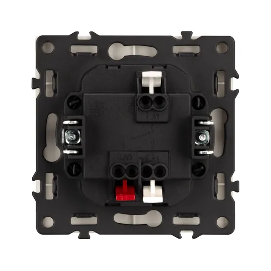 Фото #3 товара Механизм выключателя одноклавишный проходной LED SWT-NOBE-MKP1-SFPL-L-WH (230V, 10A) (Arlight, -)