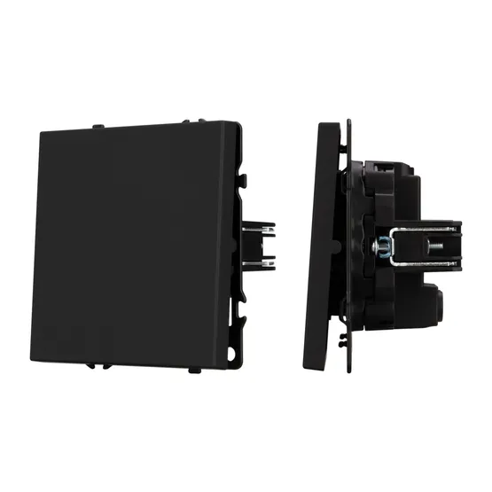 Фото #1 товара Механизм выключателя одноклавишный перекрёстный SWT-NOBE-MKX1-SFPL-BK (230V, 10A) (Arlight, -)