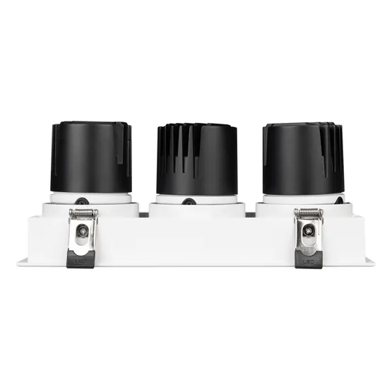Фото #4 товара Светильник MS-FLOW-BUILT-S230x85-3x12W Warm3000 (WH, 15 deg, 230V) (Arlight, IP20 Металл, 5 лет)