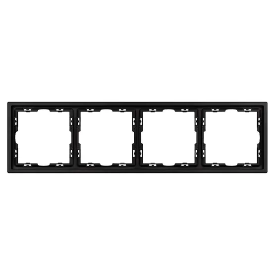 Фото #2 товара Рамка пластиковая FRM-NOBE-SFPL-4-BK (Arlight, -)