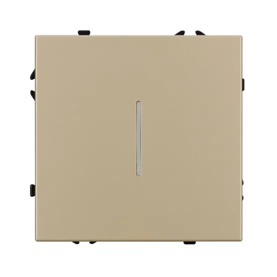 Фото #2 товара Механизм выключателя одноклавишный непроходной LED SWT-NOBE-MK01-SFPL-L-GD (230V, 10A) (Arlight, -)