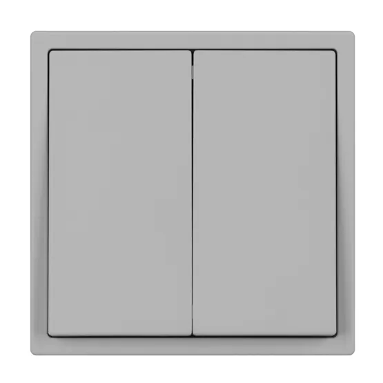 Фото #4 товара Механизм выключателя двухклавишный перекрёстный SWT-NOBE-MKX2-SFPL-IS (230V, 10A) (Arlight, Никель)