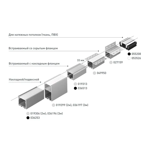 Фото #6 товара Профиль SL-LINE-3535-2000 ANOD (Arlight, Алюминий)