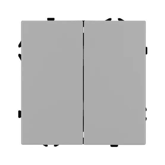 Фото #2 товара Механизм выключателя двухклавишный проходной SWT-NOBE-MKP2-SFPL-IS (230V, 10A) (Arlight, -)