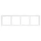 Минифото #2 товара Рамка пластиковая FRM-NOBE-SFPL-4-WH (Arlight, -)