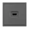 Минифото #4 товара Механизм HDMI розетки SCT-NOBE-MHD1-SFPL-GR (Arlight, Серый базальт)