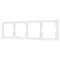 Минифото #1 товара Рамка пластиковая FRM-NOBE-SFPL-4-WH (Arlight, -)